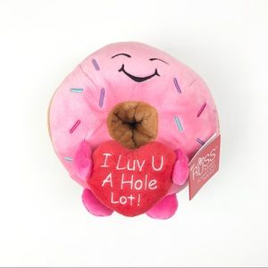 Donut Plush “I Luv U A Hole Lot!” Valentines Day